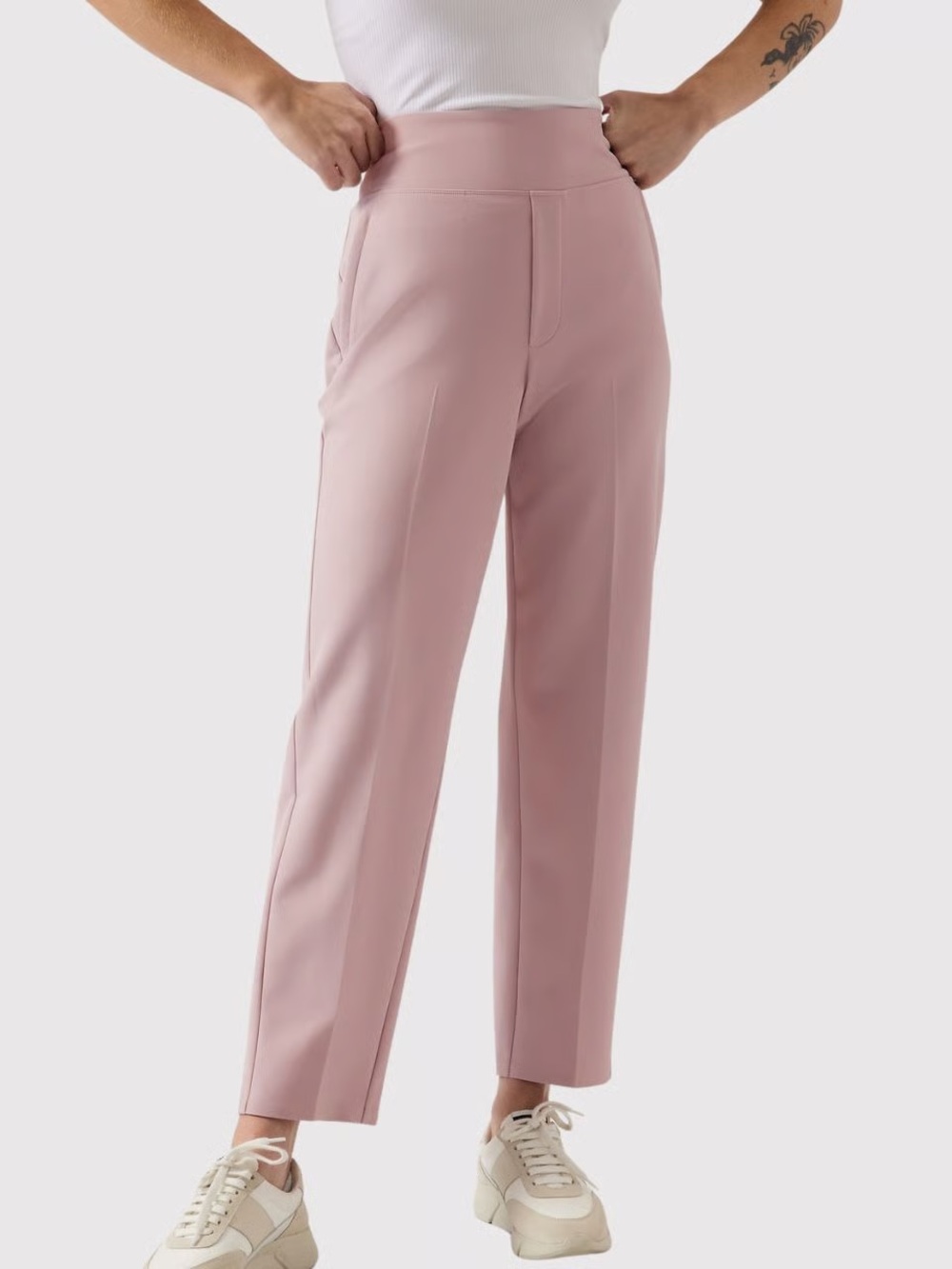 Athleta endless high rise ankle pant dusty pink size 14